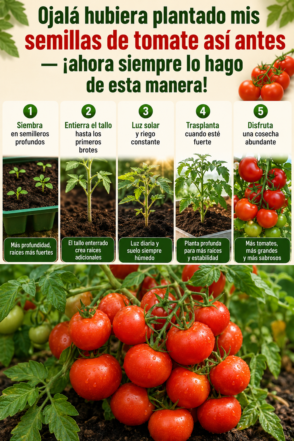 Ojalá hubiera plantado mis semillas de tomate así antes — ¡ahora siempre lo hago de esta manera!