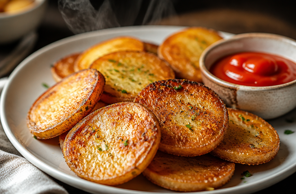 Papas al horno crujientes, sabrosas y ligeras: el secreto aquí