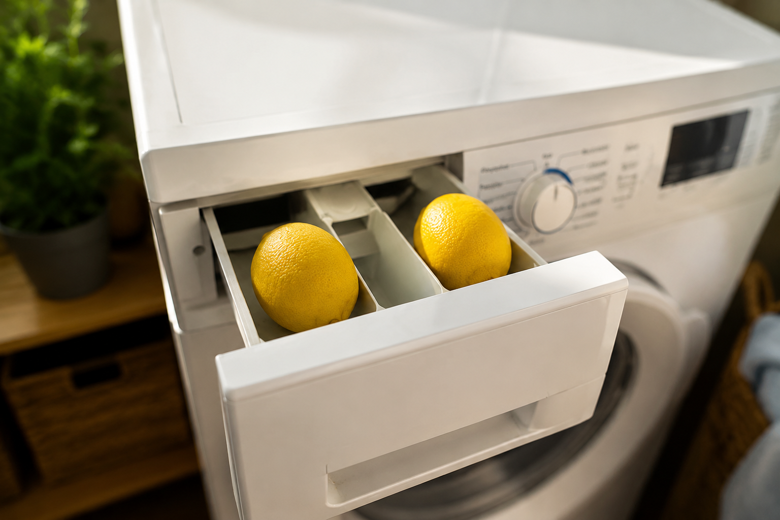 Por eso es bueno poner limones en el compartimento de detergente