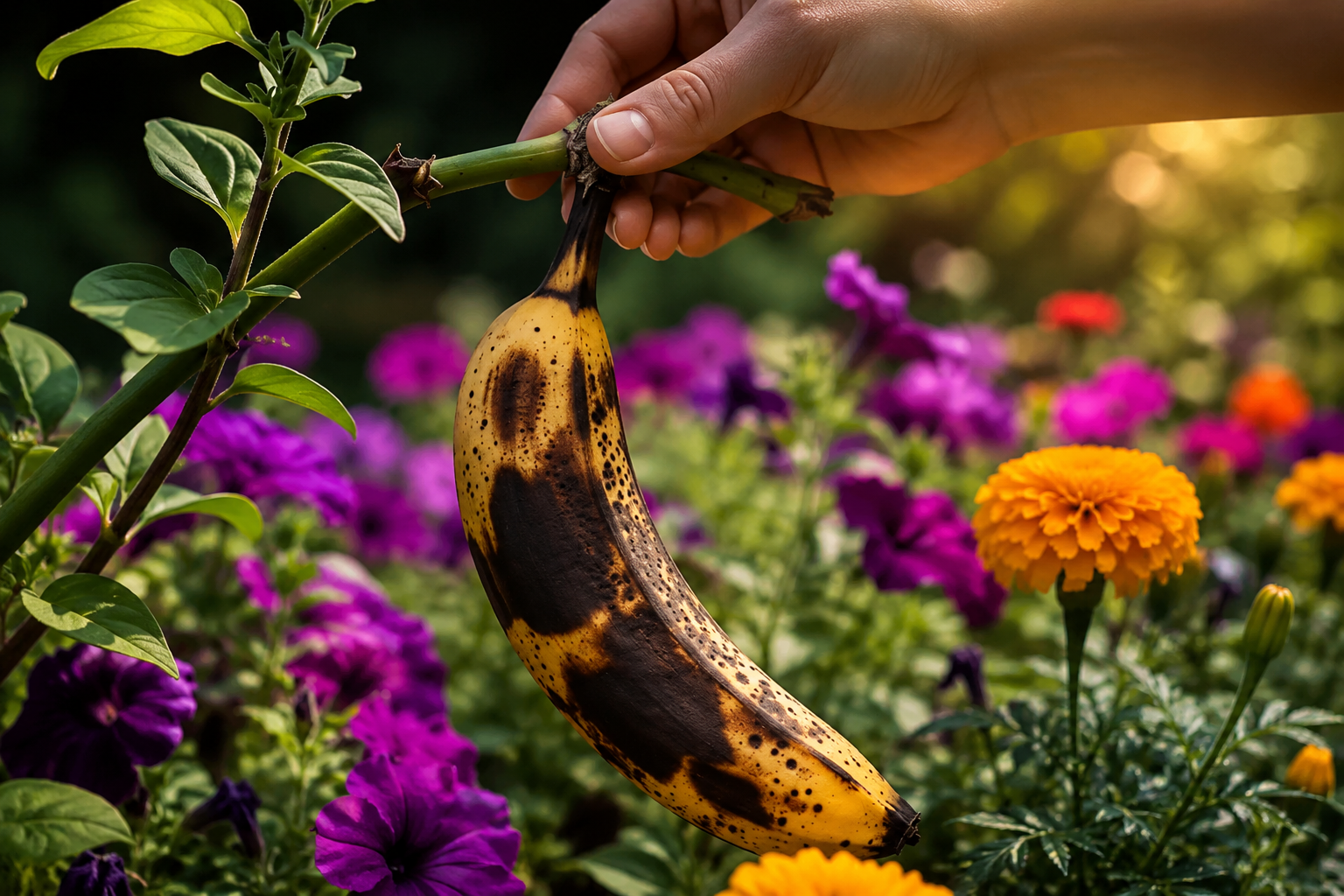 Por qué colgar un plátano demasiado maduro en tu jardín puede ser una gran idea