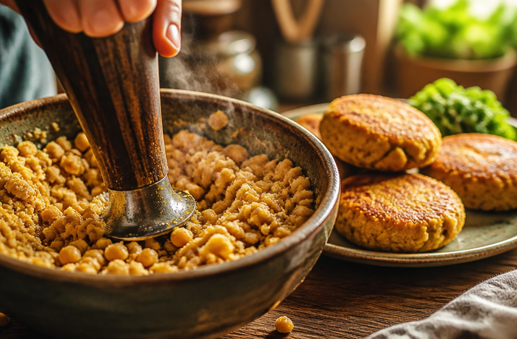 Receta: Hamburguesas de garbanzos sabrosas, saludables y bajas en calorías