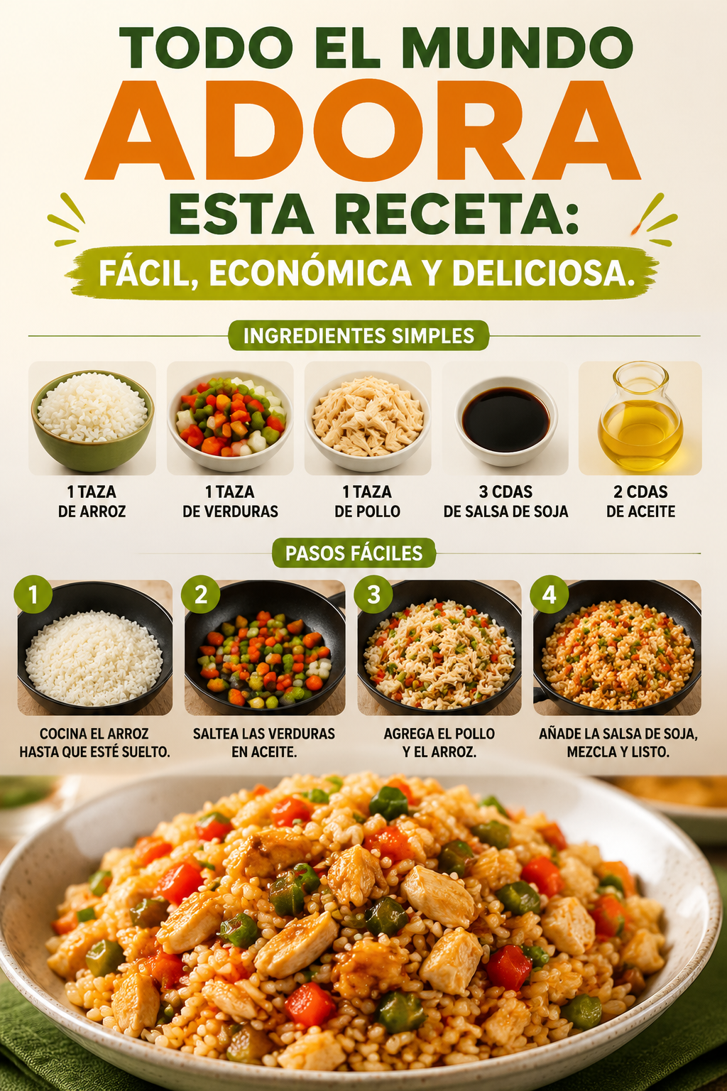 Todo el mundo adora esta receta: fácil, económica y deliciosa.