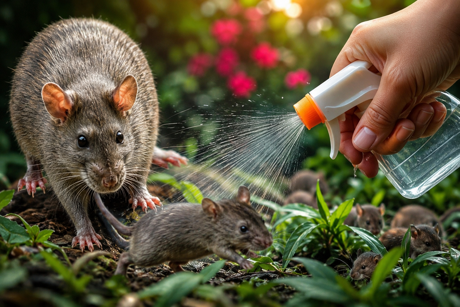 Una sola gota y ratones, ratas, hormigas y cucarachas desaparecen a 2 kilómetros
