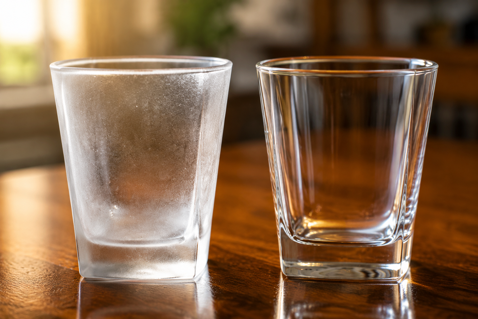 Vasos opacos: 10 maneras de devolverles su brillo original