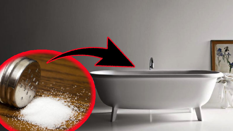 ¿Es suficiente la sal para devolver el brillo a la bañera?