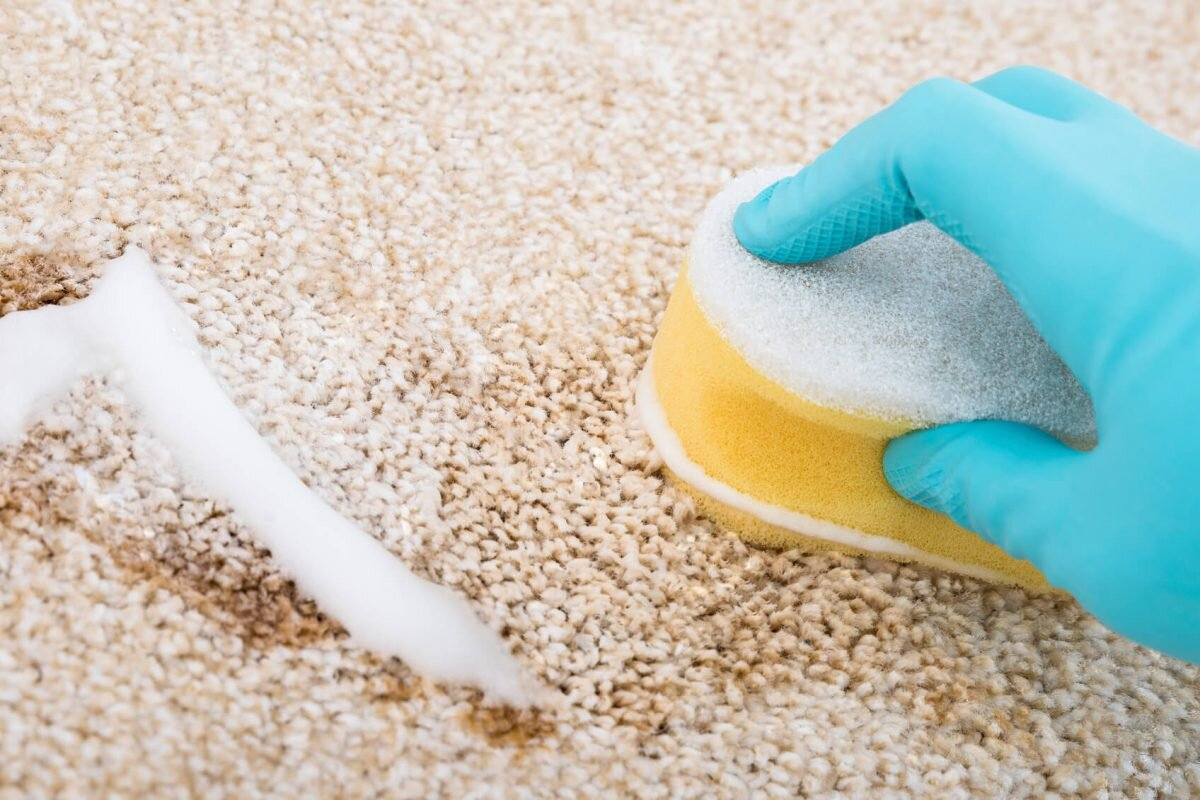 Mezclo los dos ingredientes y los espolvoreo sobre la alfombra. Después de 30 minutos, la suciedad y las manchas desaparecen.