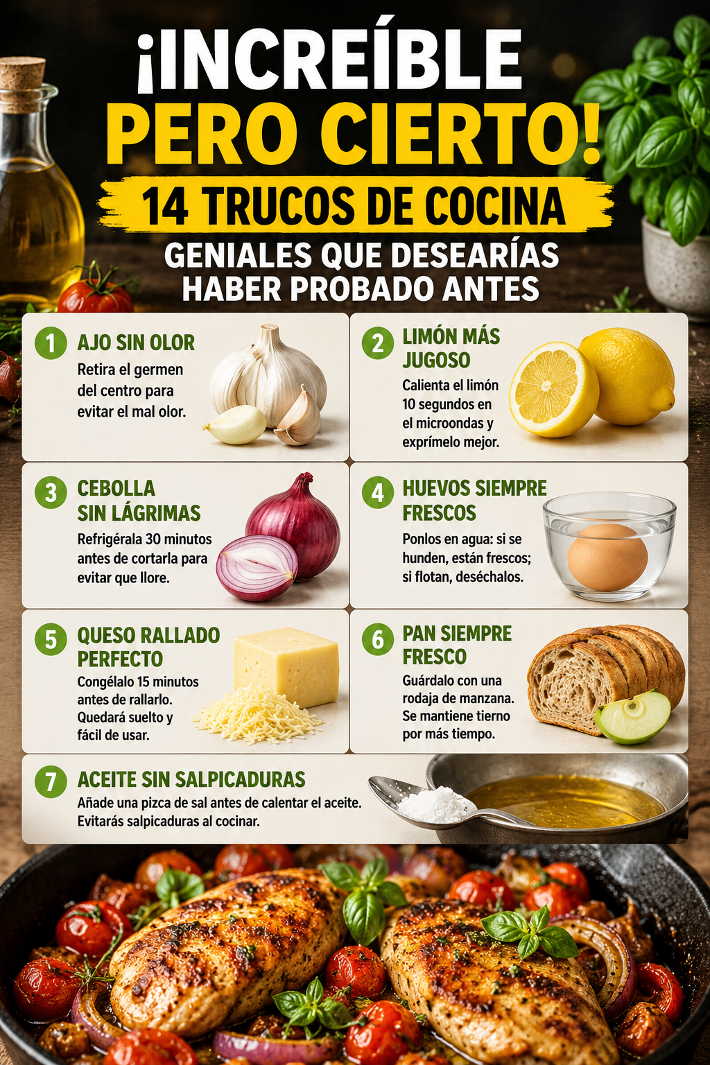 ¡Increíble pero cierto! 14 trucos de cocina geniales que desearías haber probado antes