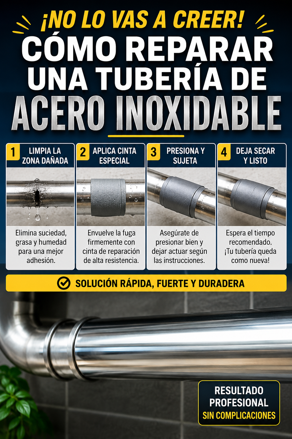 ¡No lo vas a creer! Cómo reparar una tubería de acero inoxidable