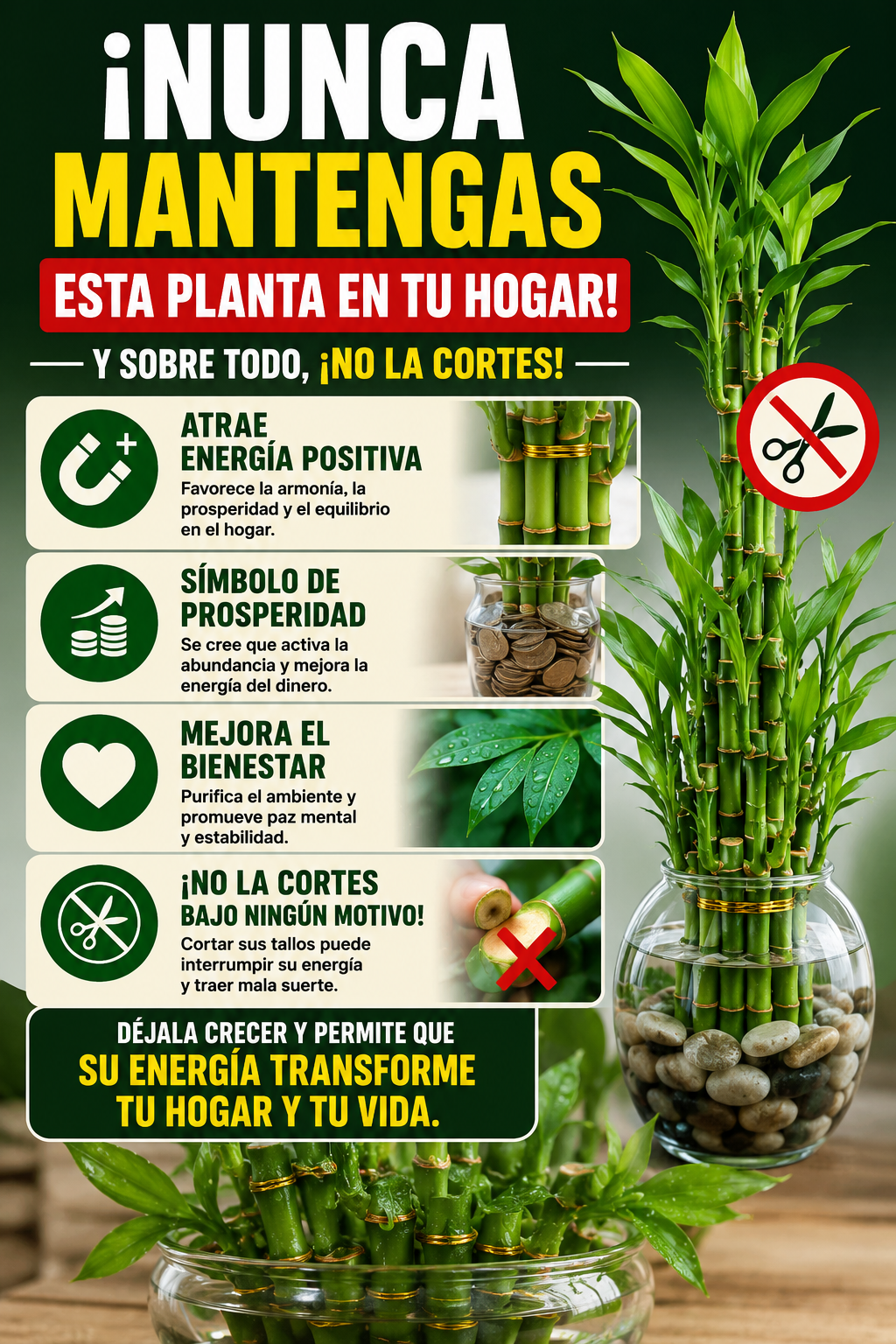 ¡Nunca mantengas esta planta en tu hogar! Y sobre todo, ¡no la cortes!