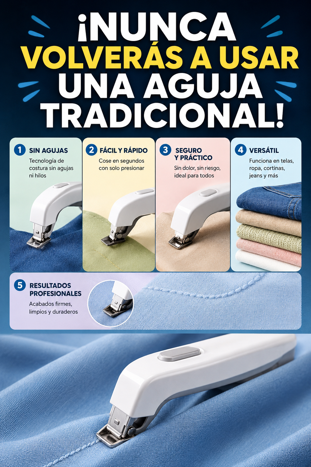 ¡Nunca volverás a usar una aguja tradicional!