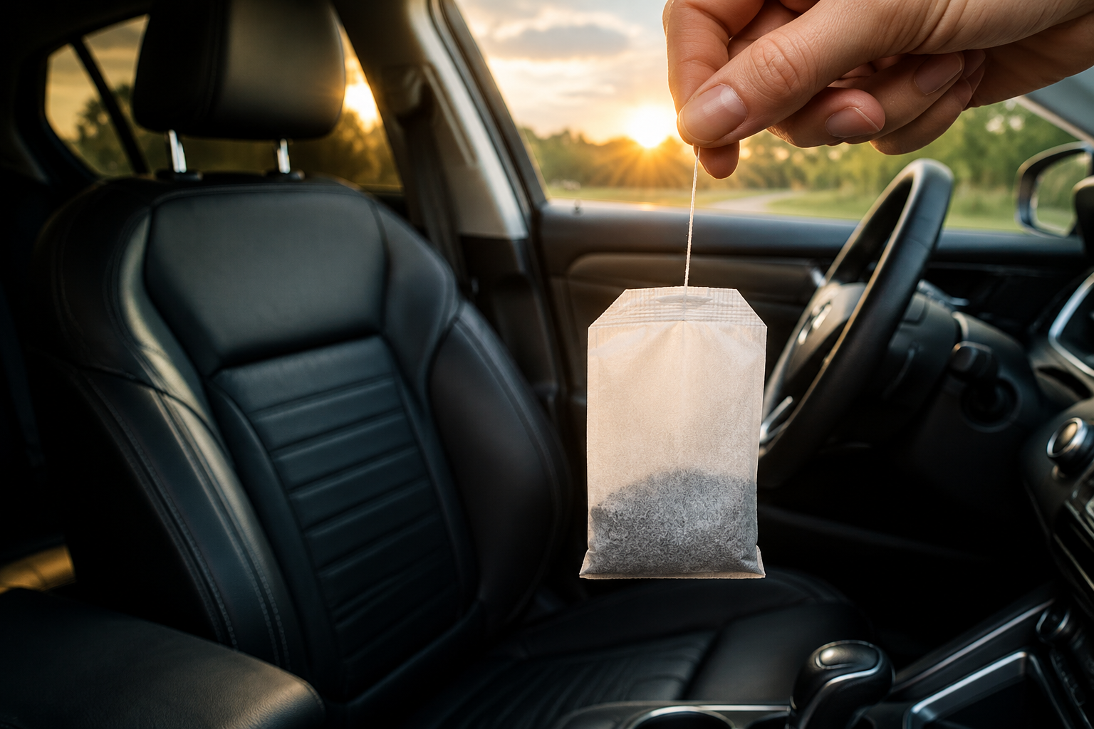 ¿Bolsitas de té en tu coche? El truco natural que marca la diferencia