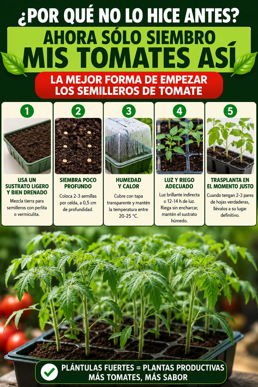 ¿Por qué no lo hice antes? Ahora sólo siembro mis tomates así — La mejor forma de empezar los semilleros de tomate