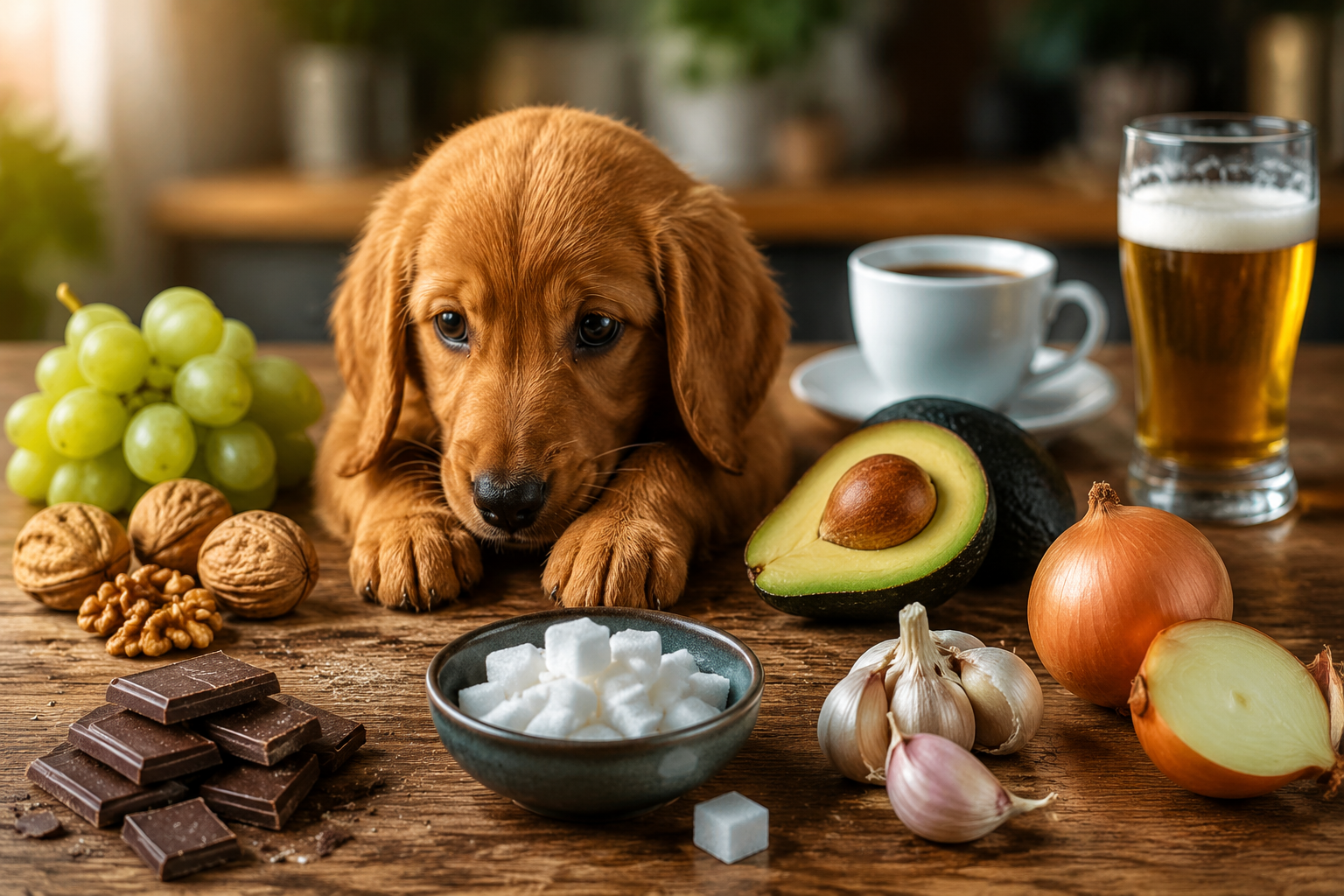 9 alimentos tóxicos que nunca debes darle a tu perro