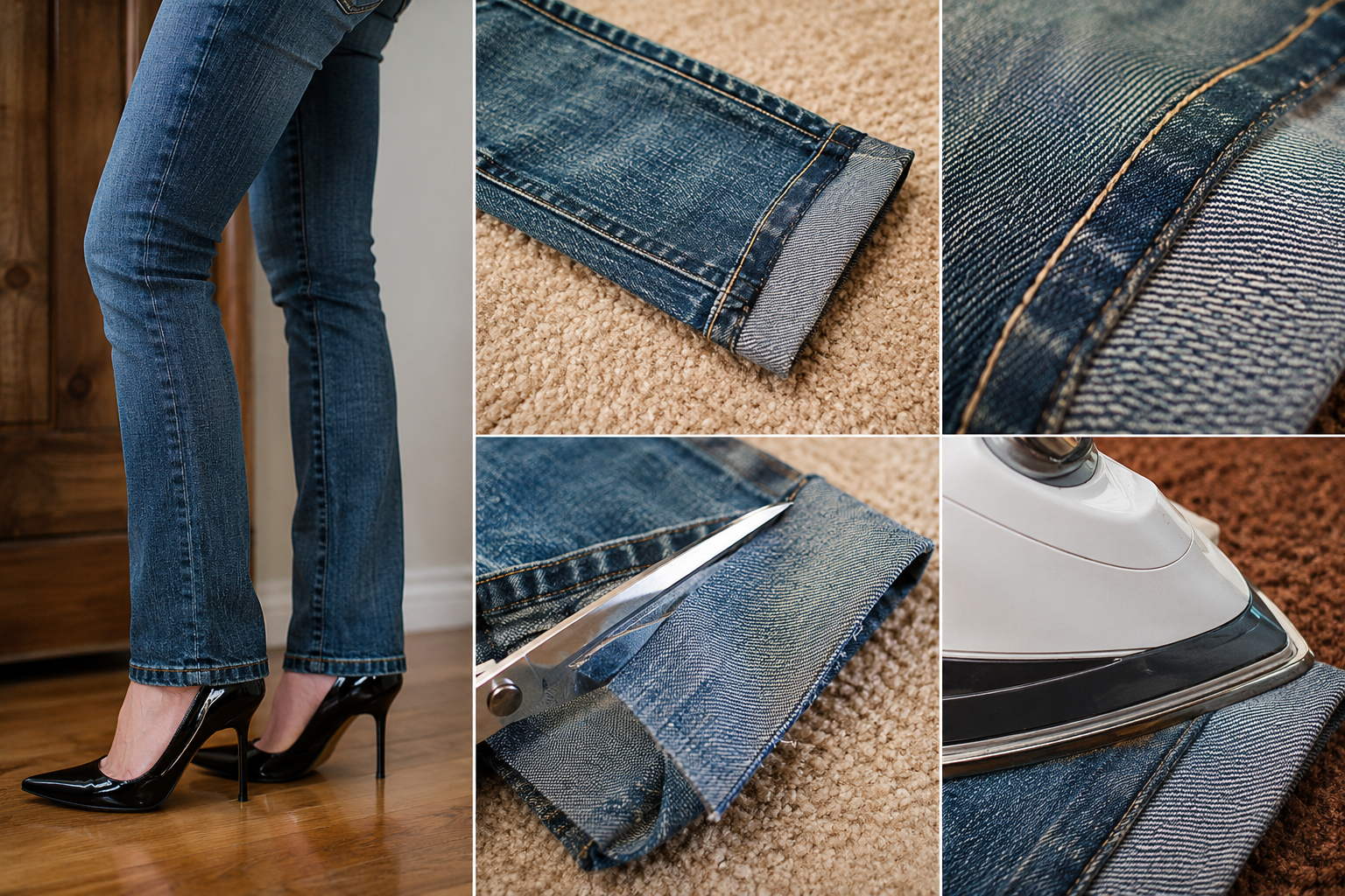 Cómo acortar un pantalón conservando el dobladillo original sin necesidad de llevarlo a la sastrería