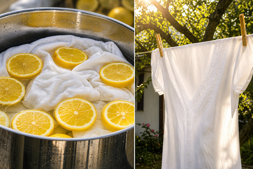 Cómo blanquear la ropa de forma natural