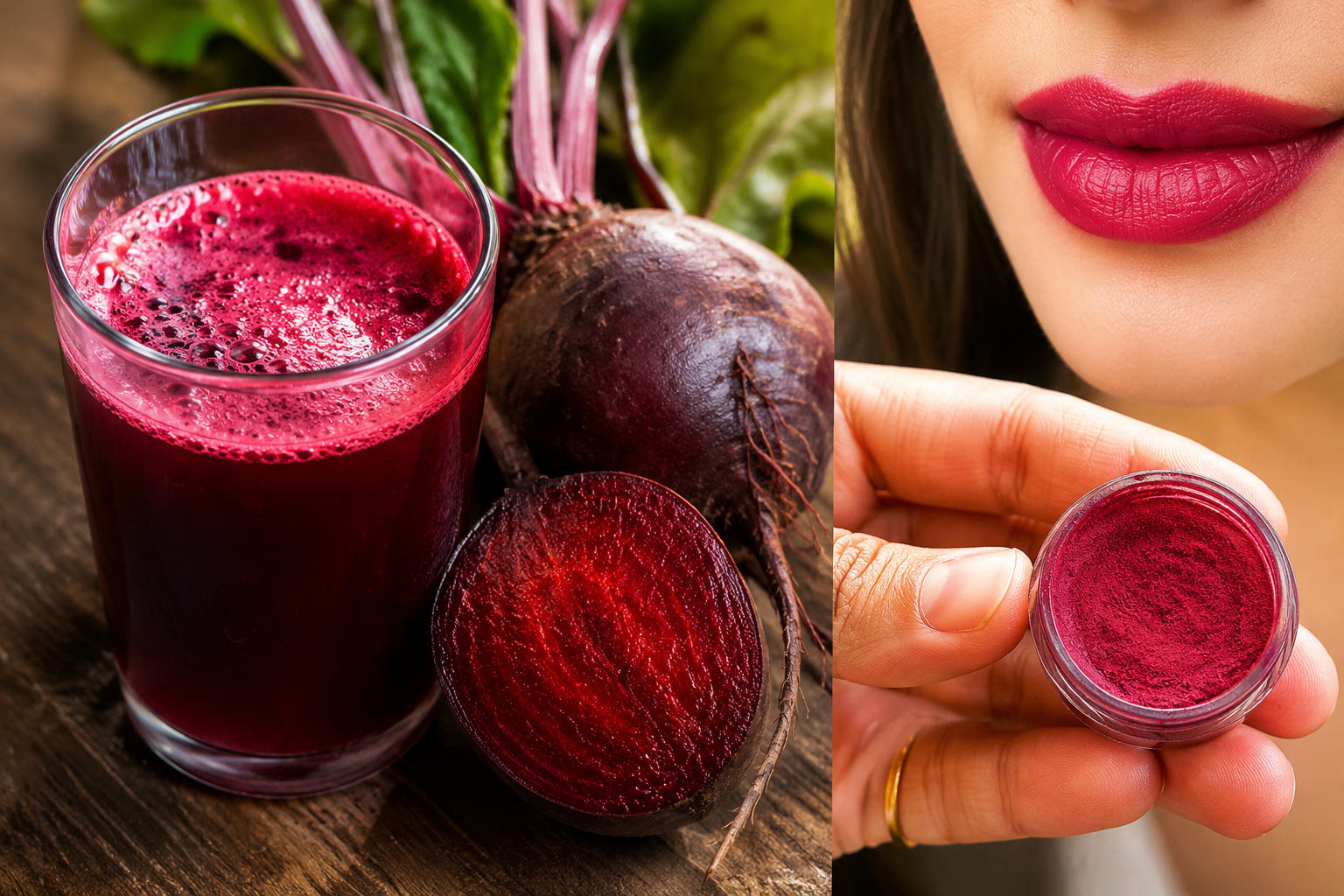 Cómo hacer un bálsamo labial casero con jugo de remolacha fresca