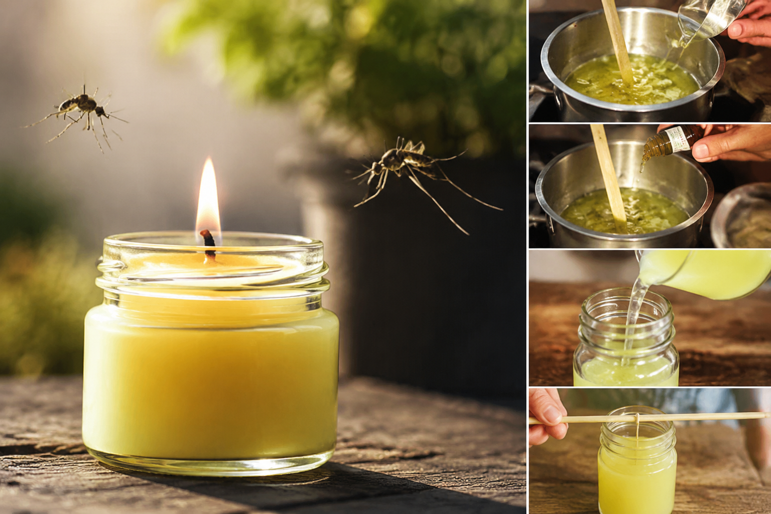 Cómo hacer una vela aromática que ahuyente insectos