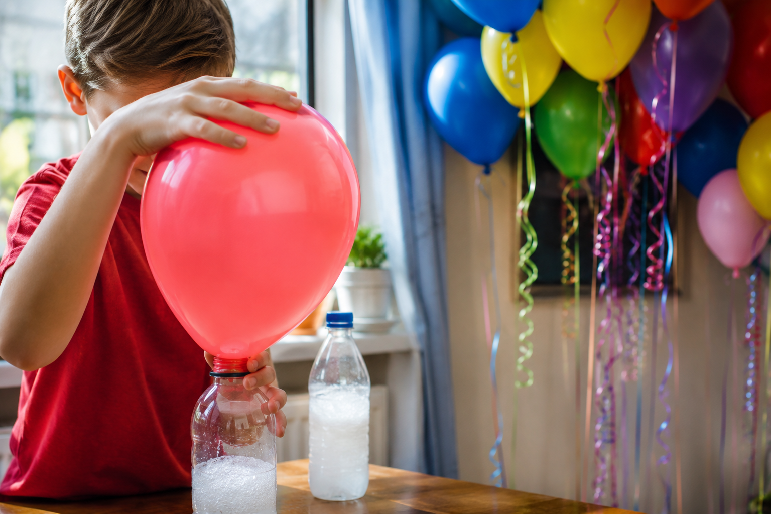 Cómo inflar un globo usando bicarbonato de sodio