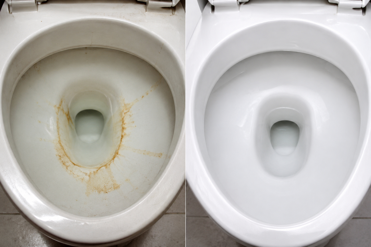 Cómo limpiar y blanquear el inodoro en 10 segundos de forma natural