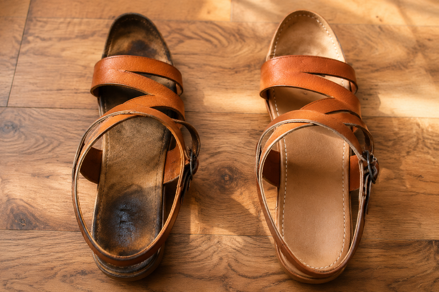 Cómo quitar fácilmente las manchas del interior de tus zapatos de verano