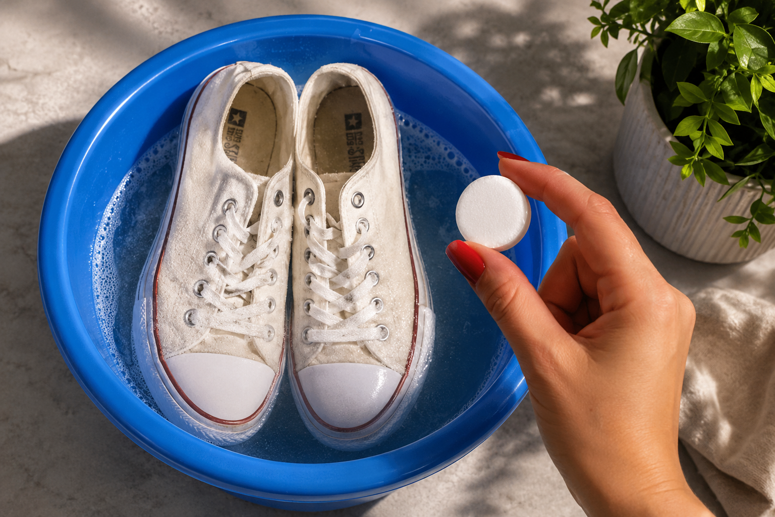 Consejo casero para blanquear tus zapatillas y devolverles su aspecto original