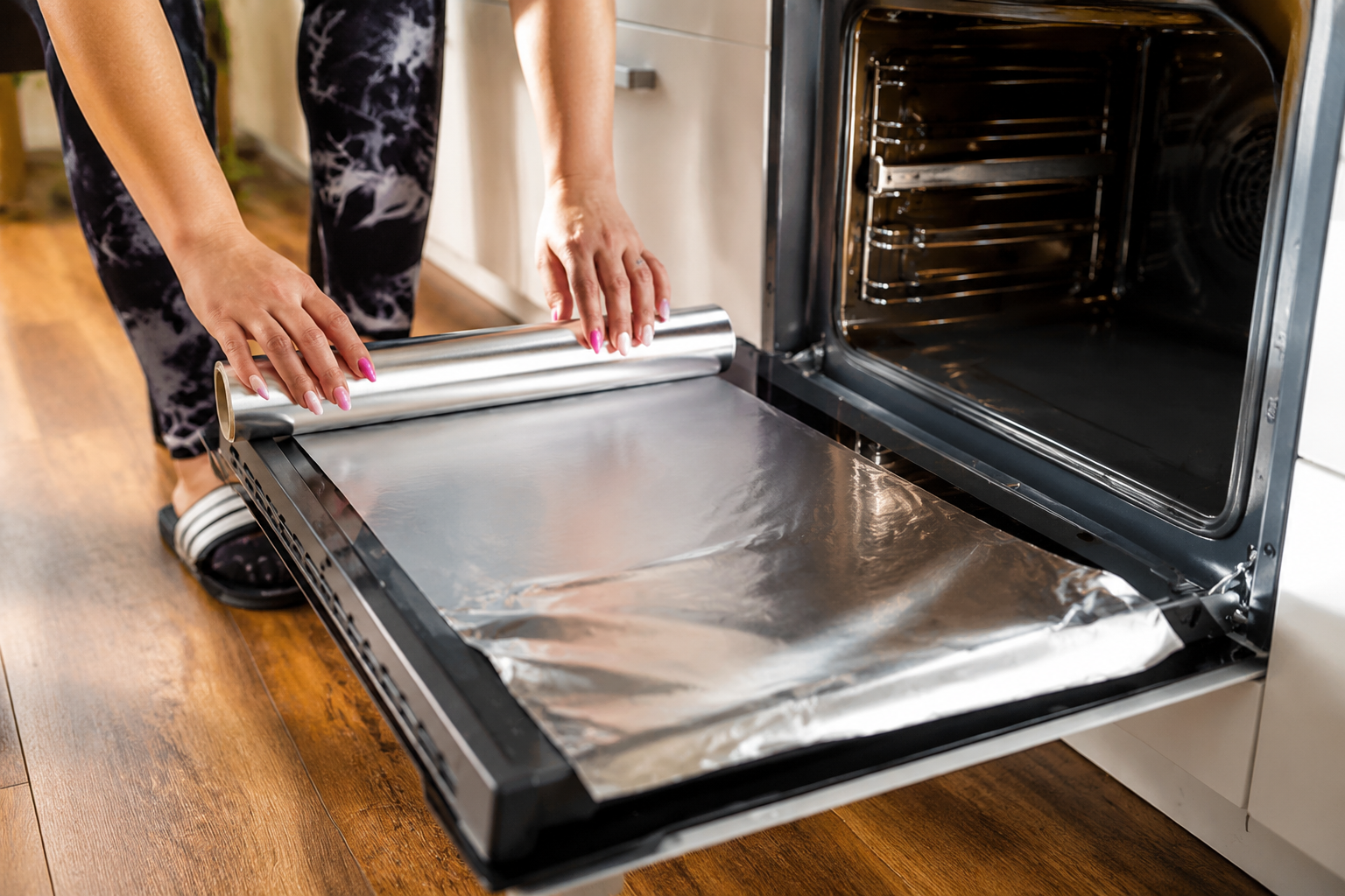 Cubre tu horno sucio con papel de aluminio: en 2 horas desaparecerán las manchas quemadas