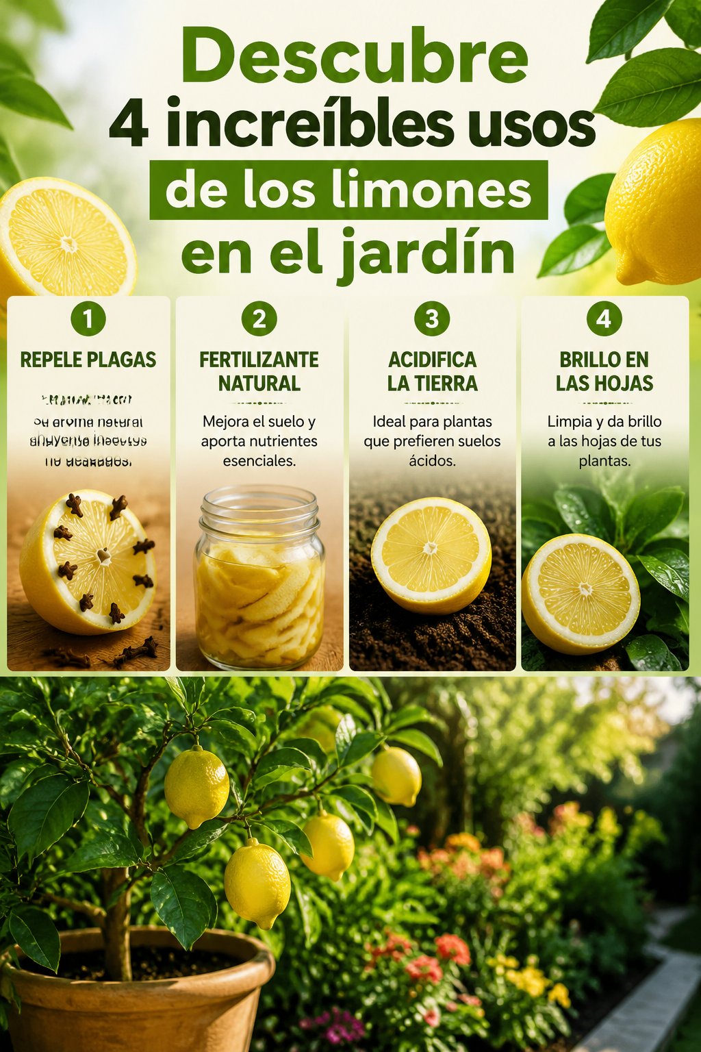 Descubre 4 increíbles usos de los limones en el jardín