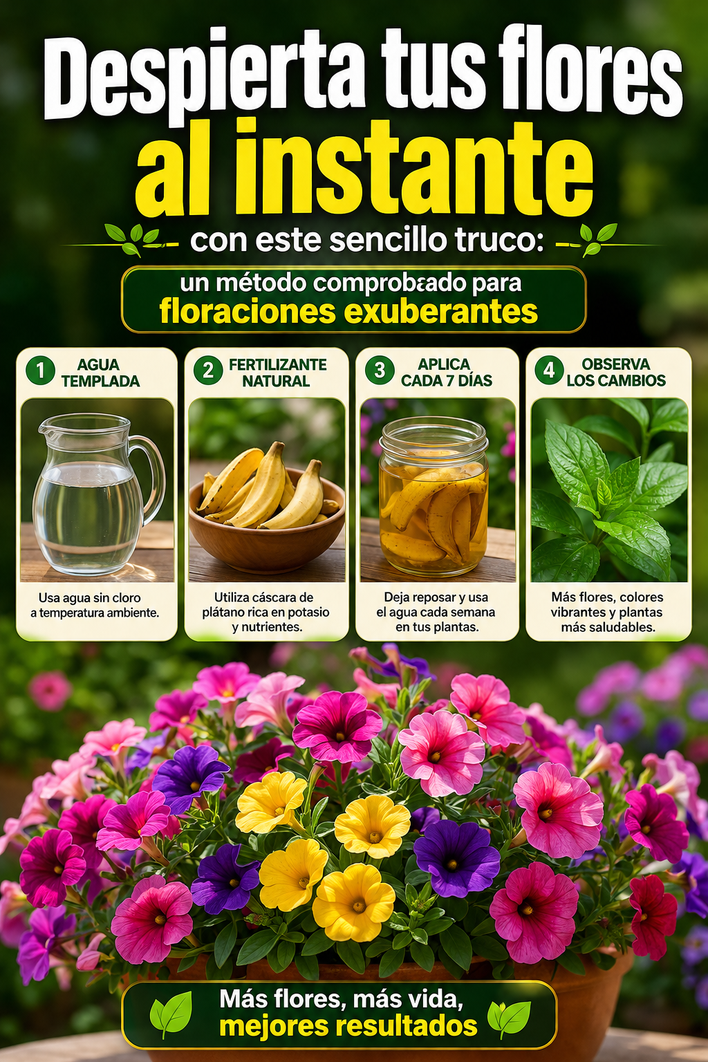 Despierta tus flores al instante con este sencillo truco: un método comprobado para floraciones exuberantes.