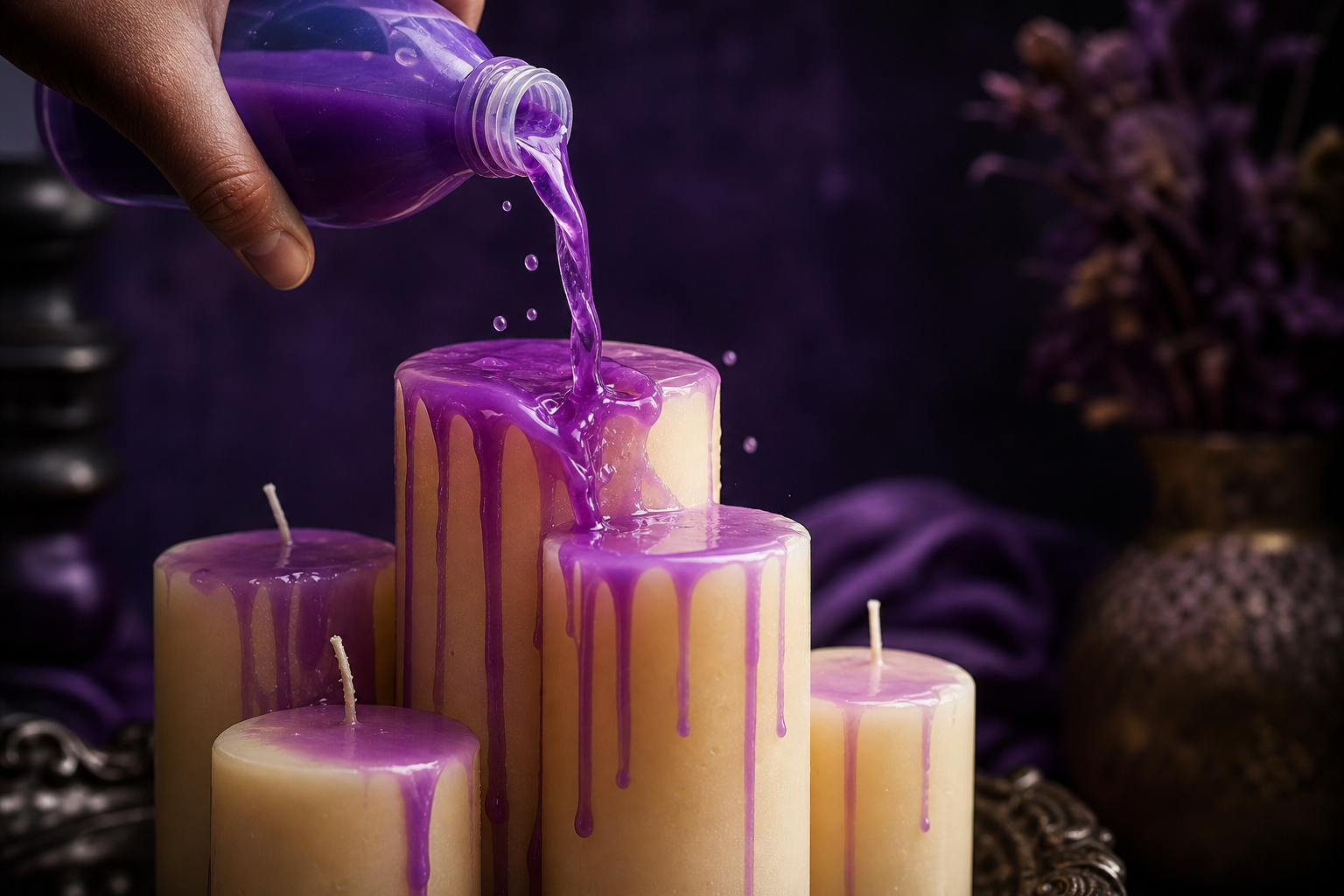 Echar suavizante sobre las velas: un truco aromático para probar