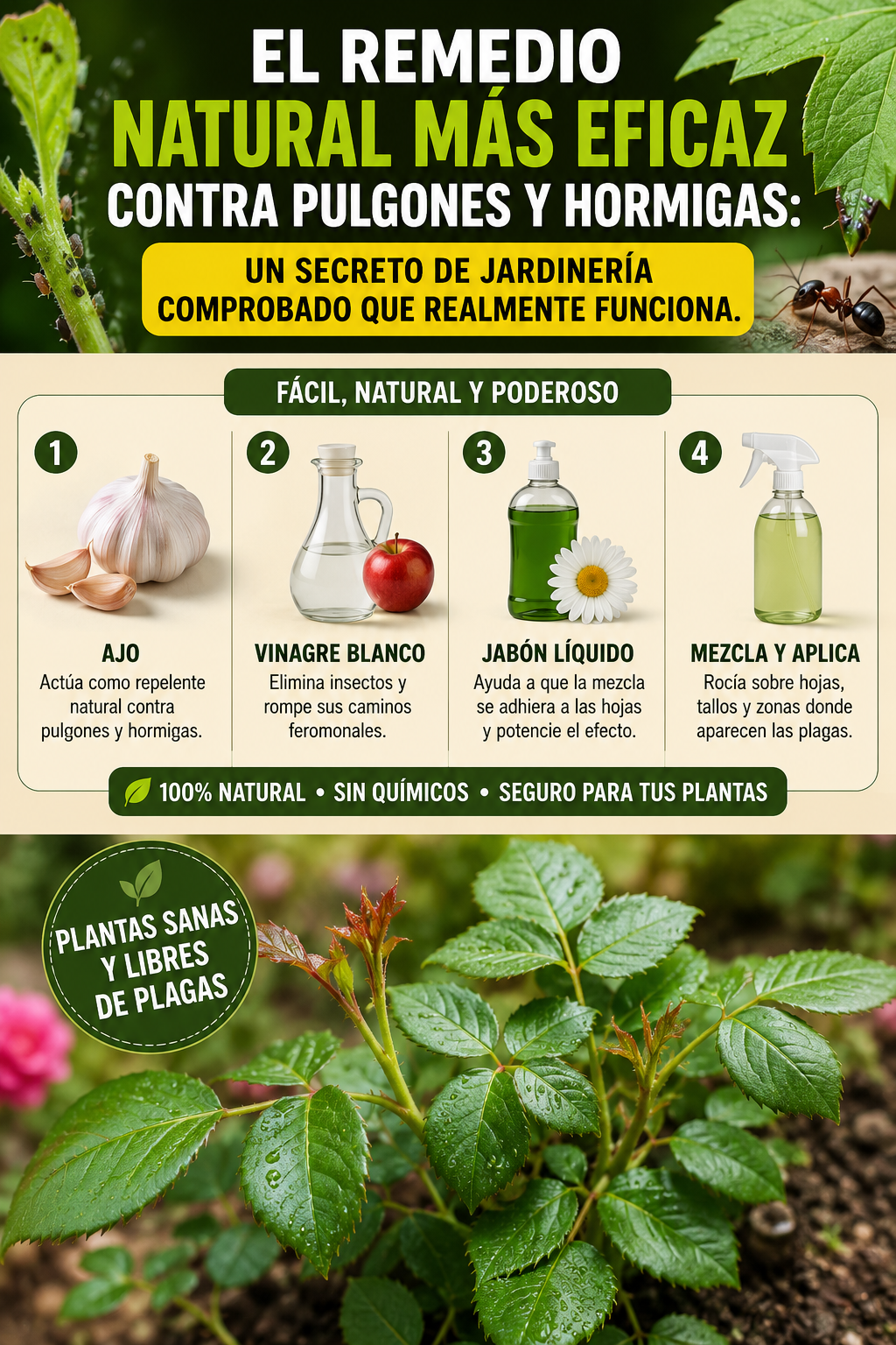 El remedio natural más eficaz contra pulgones y hormigas: un secreto de jardinería comprobado que realmente funciona.