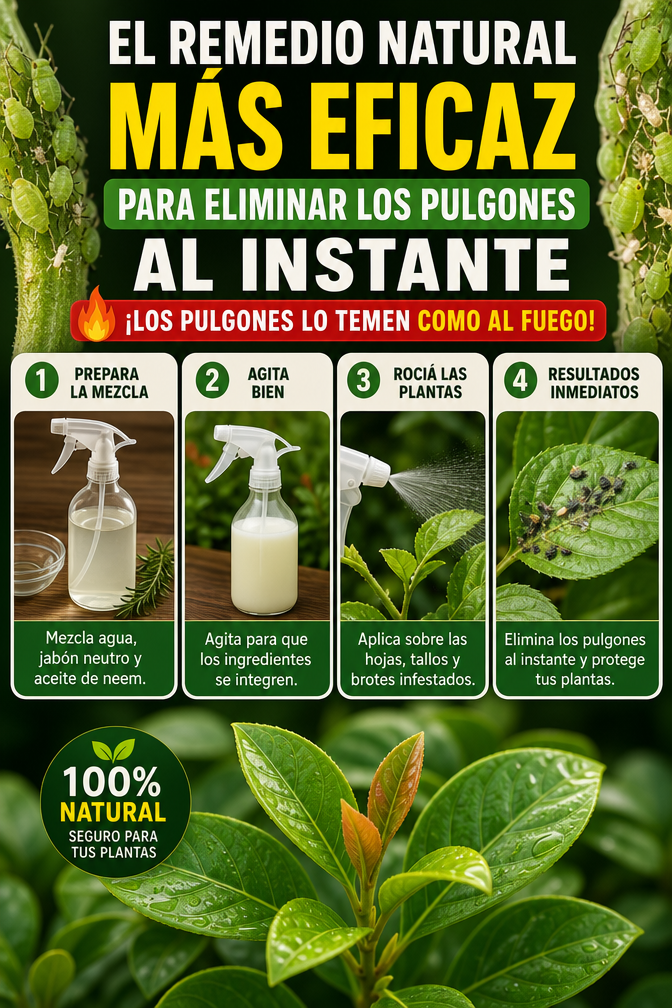 El remedio natural más eficaz para eliminar los pulgones al instante — ¡Los pulgones lo temen como al fuego!