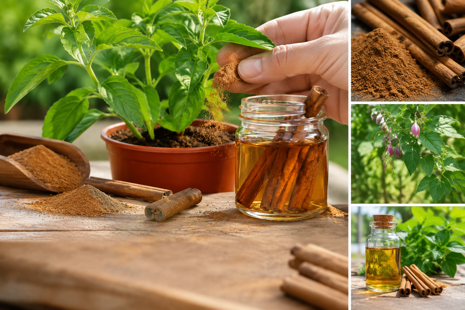 Esto ocurre si pones una cucharadita de canela en polvo en las plantas