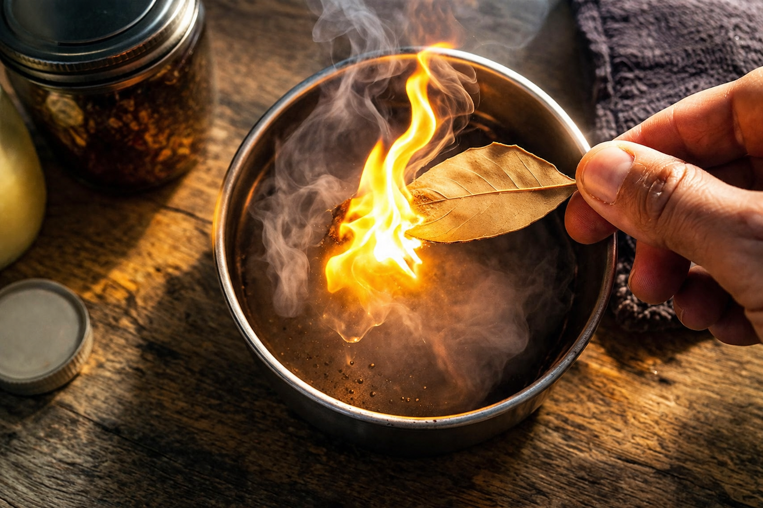 Esto ocurre si quemas una hoja de laurel en casa