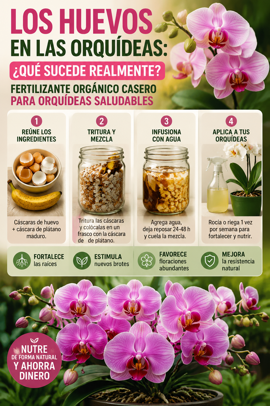 Los huevos en las orquídeas: ¿qué sucede realmente? – Fertilizante orgánico casero para orquídeas saludables