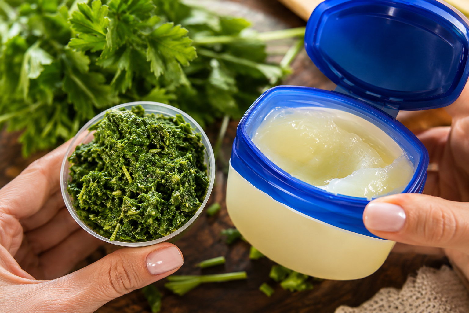 Mezcla perejil y vaselina: la mascarilla de colágeno más efectiva