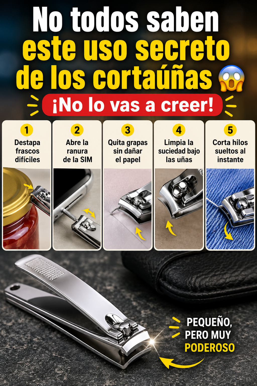No todos saben este uso secreto de los cortaúñas 😱 ¡No lo vas a creer!