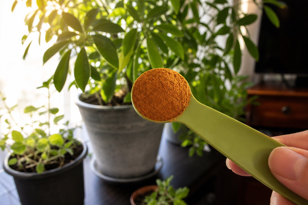 Pon una cucharadita de canela en polvo en tus plantas y observa qué ocurre
