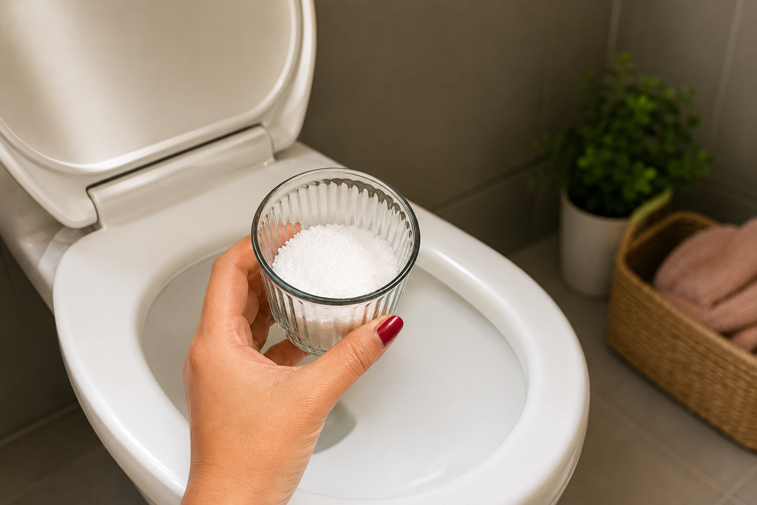 Por eso todos deberían poner un vaso de sal en el baño