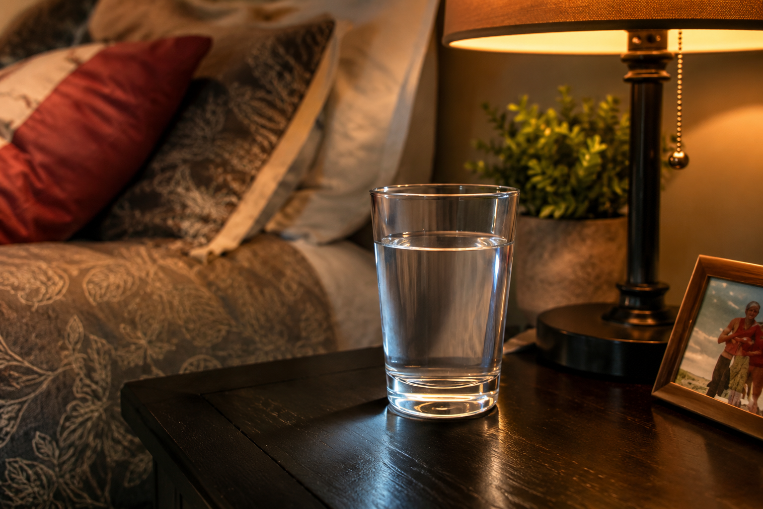 Por qué es peligroso beber el agua que dejas en la mesita de noche