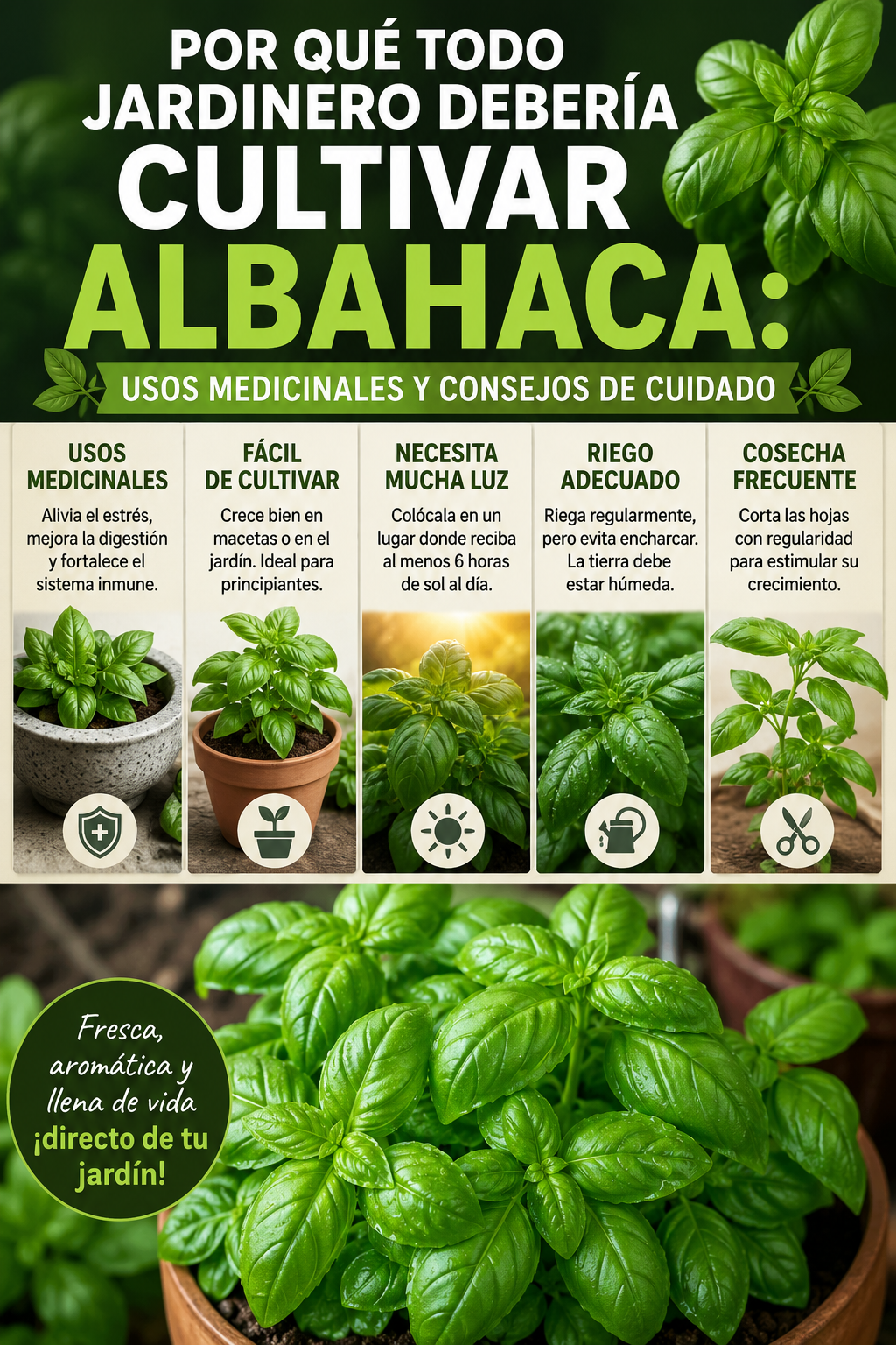 Por qué todo jardinero debería cultivar albahaca: usos medicinales y consejos de cuidado