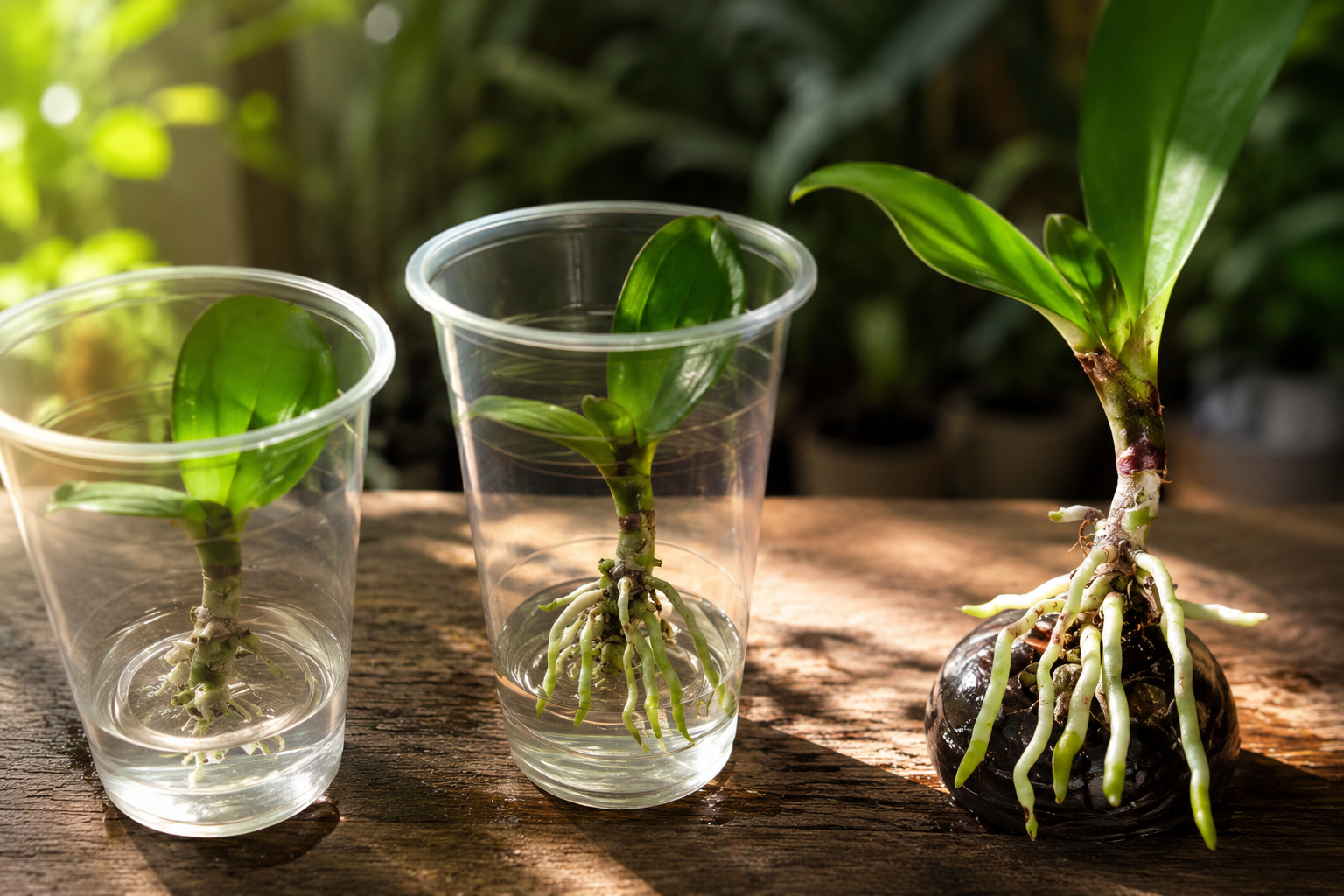 Prueba este método y tus orquídeas echarán raíces rápido