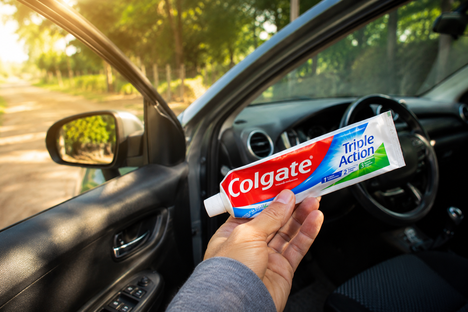Siempre lleva pasta de dientes en tu coche: consejo práctico y útil