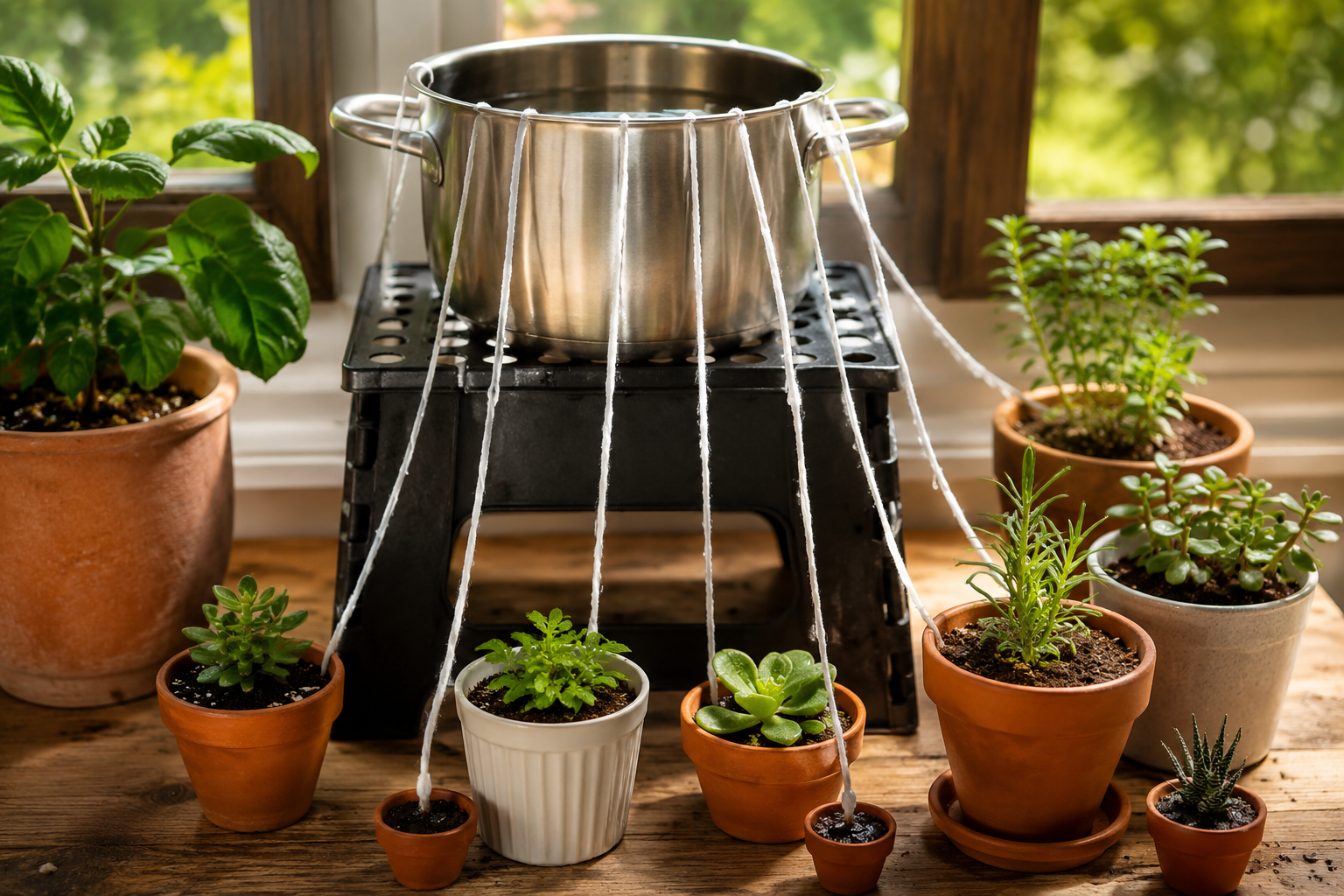 Un método fácil para regar las plantas durante tus vacaciones fuera de casa