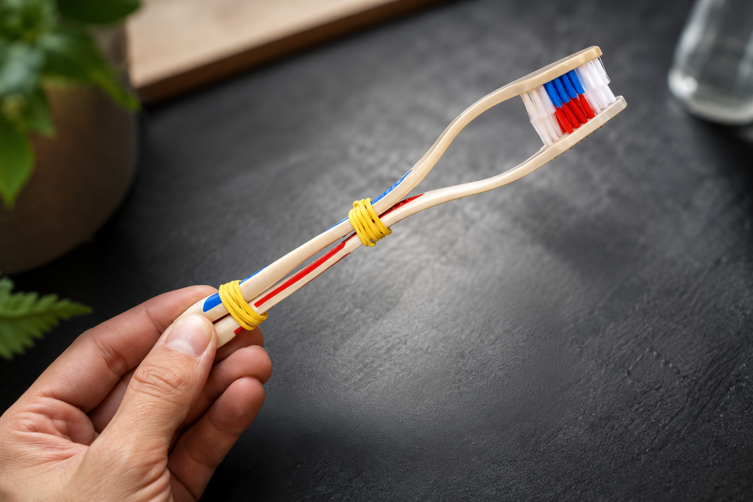 Une dos cepillos de dientes viejos y descubre lo que puedes lograr.