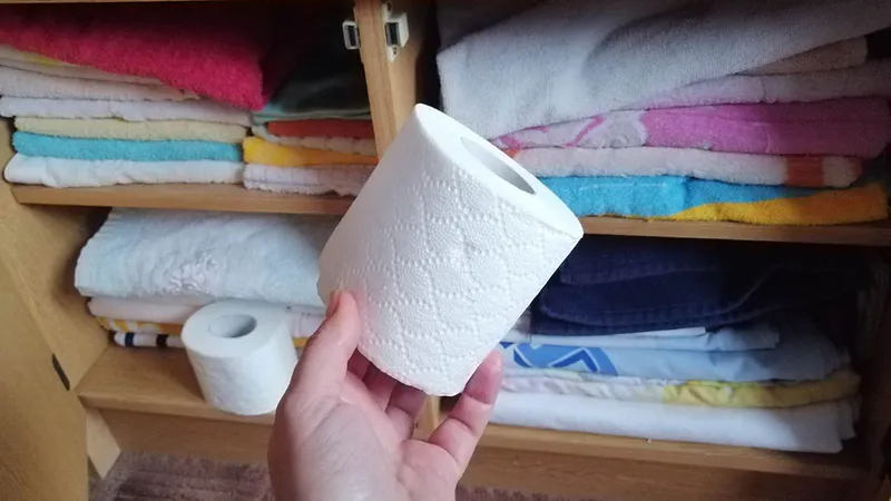 Siempre tengo un rollo de papel higiénico en mi armario. Mi novio se rió al principio, pero luego convino en que el truco funcionaba al 100 %