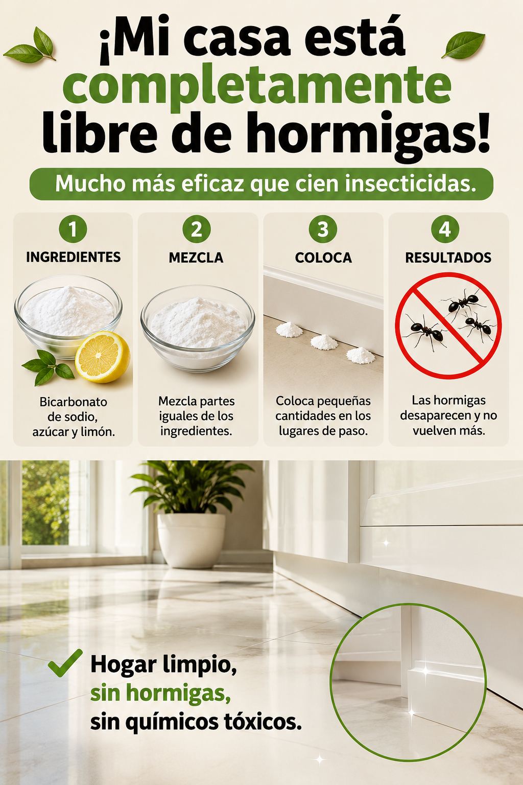 ¡Mi casa está completamente libre de hormigas! Mucho más eficaz que cien insecticidas