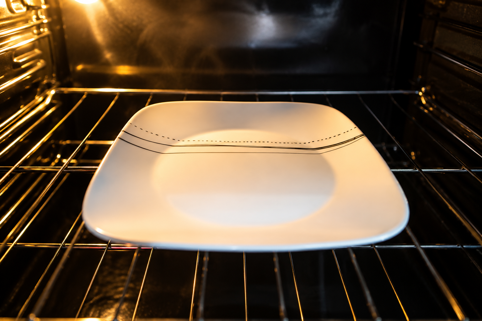 ¿Es seguro poner un plato en el horno?