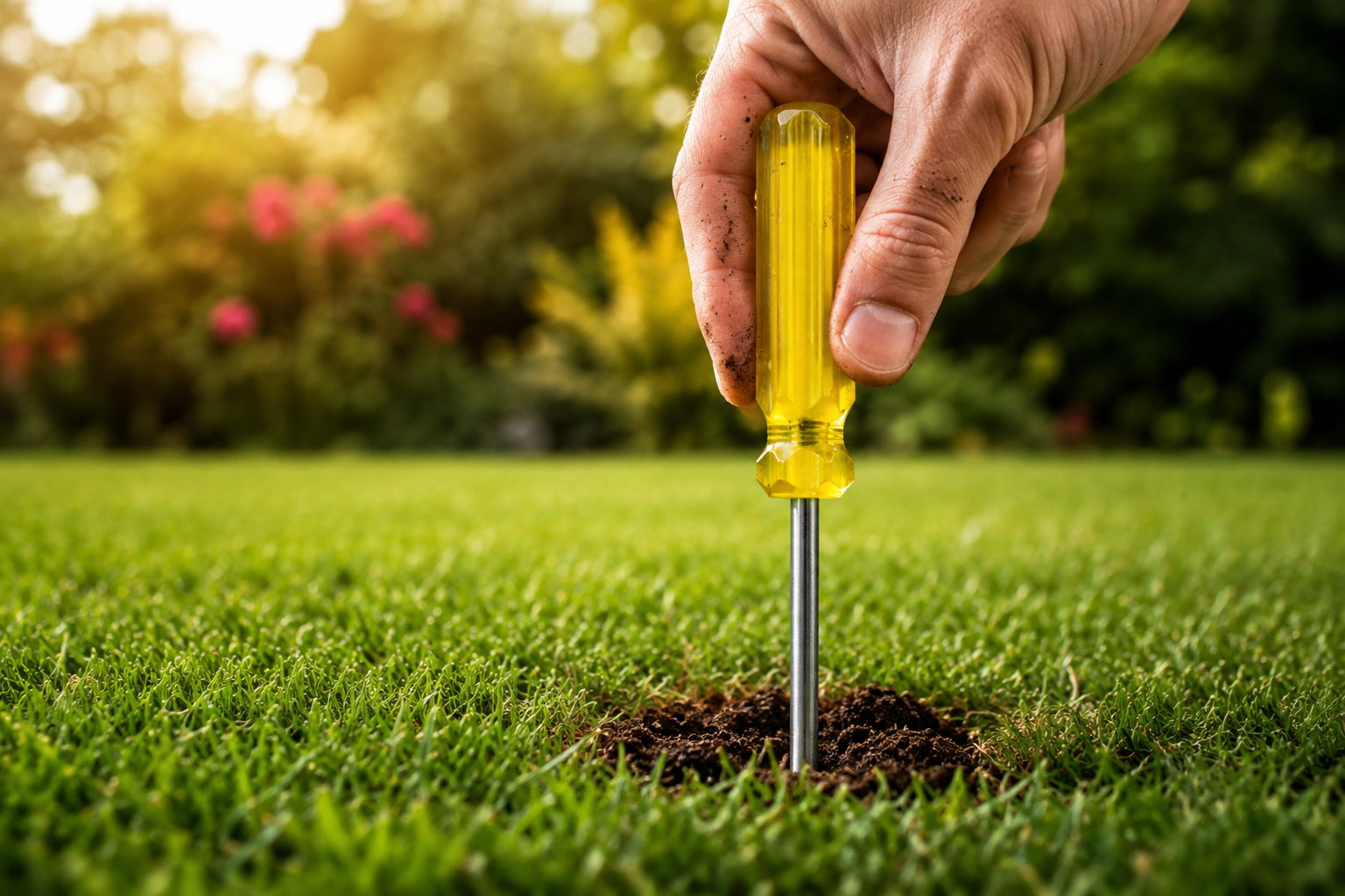 ¿Por Qué Plantar Un Destornillador en el Césped? El Truco de los Jardineros Inteligentes