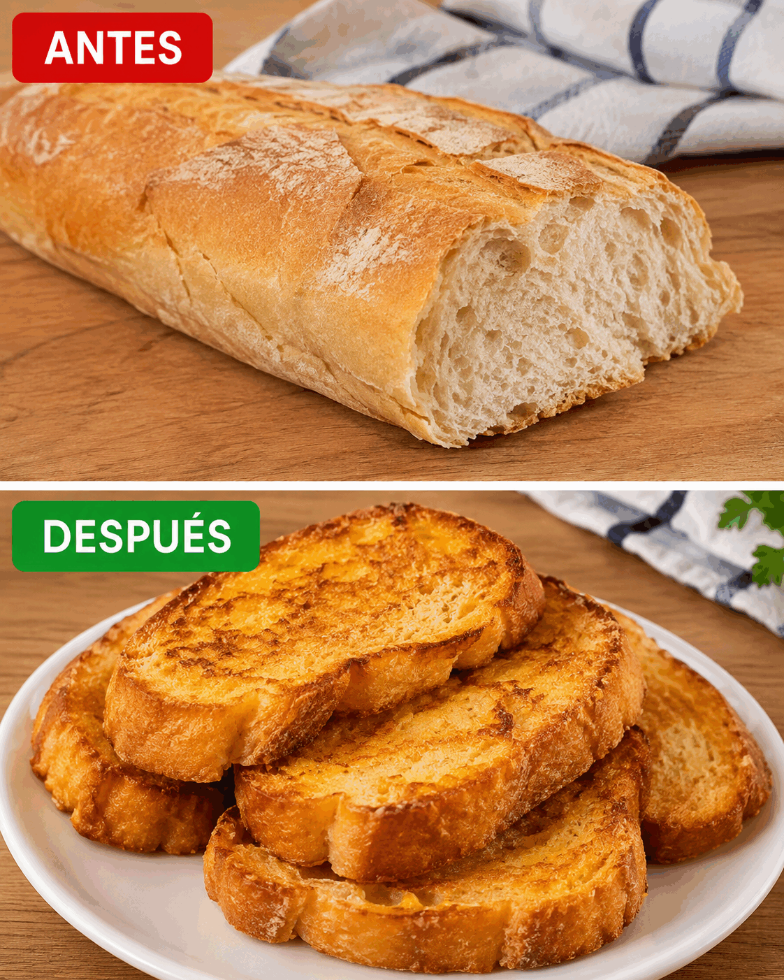 El truco de toda la vida para aprovechar el pan del día anterior sin tirarlo