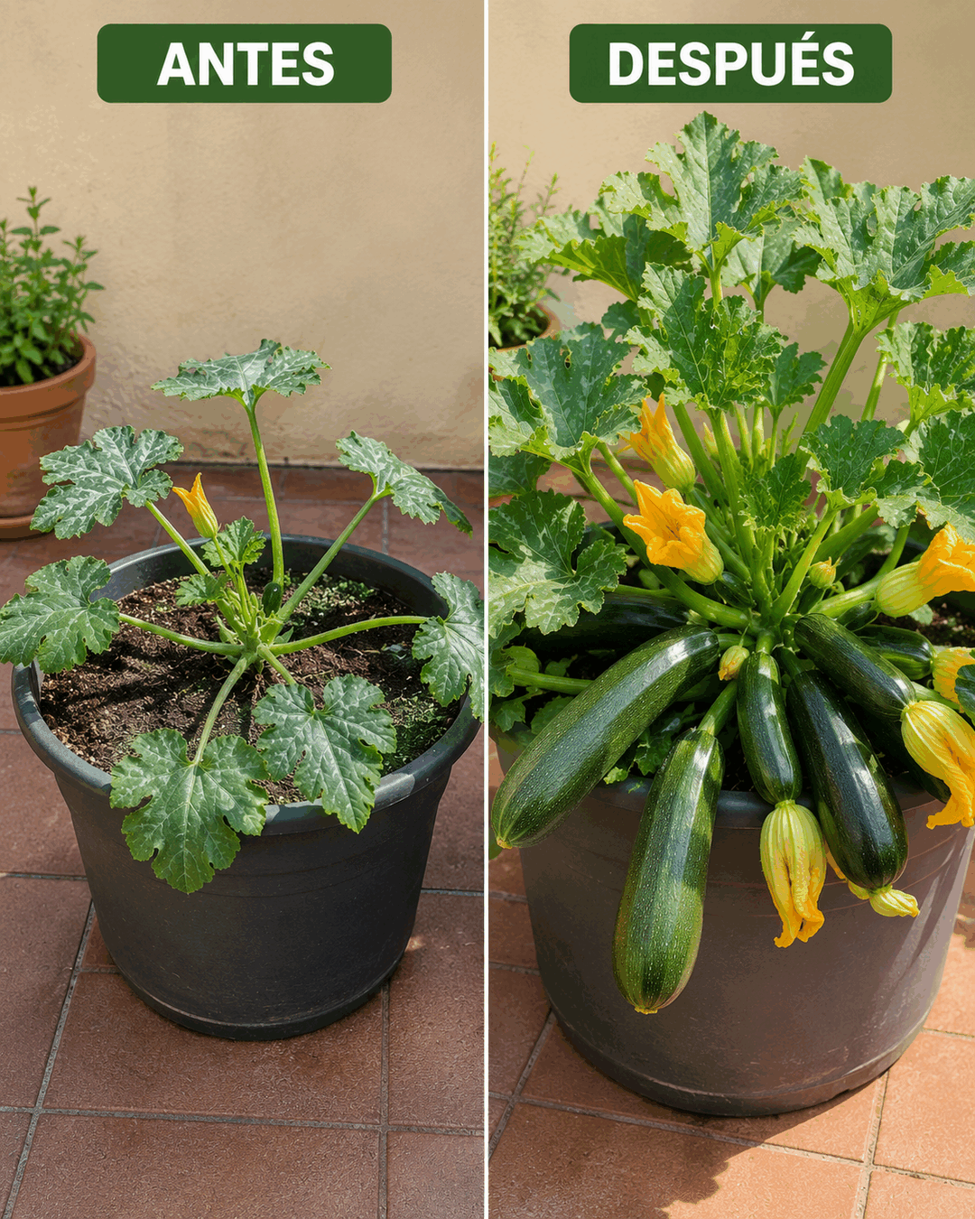 Cómo cultivar calabacines en macetas grandes y conseguir una buena producción